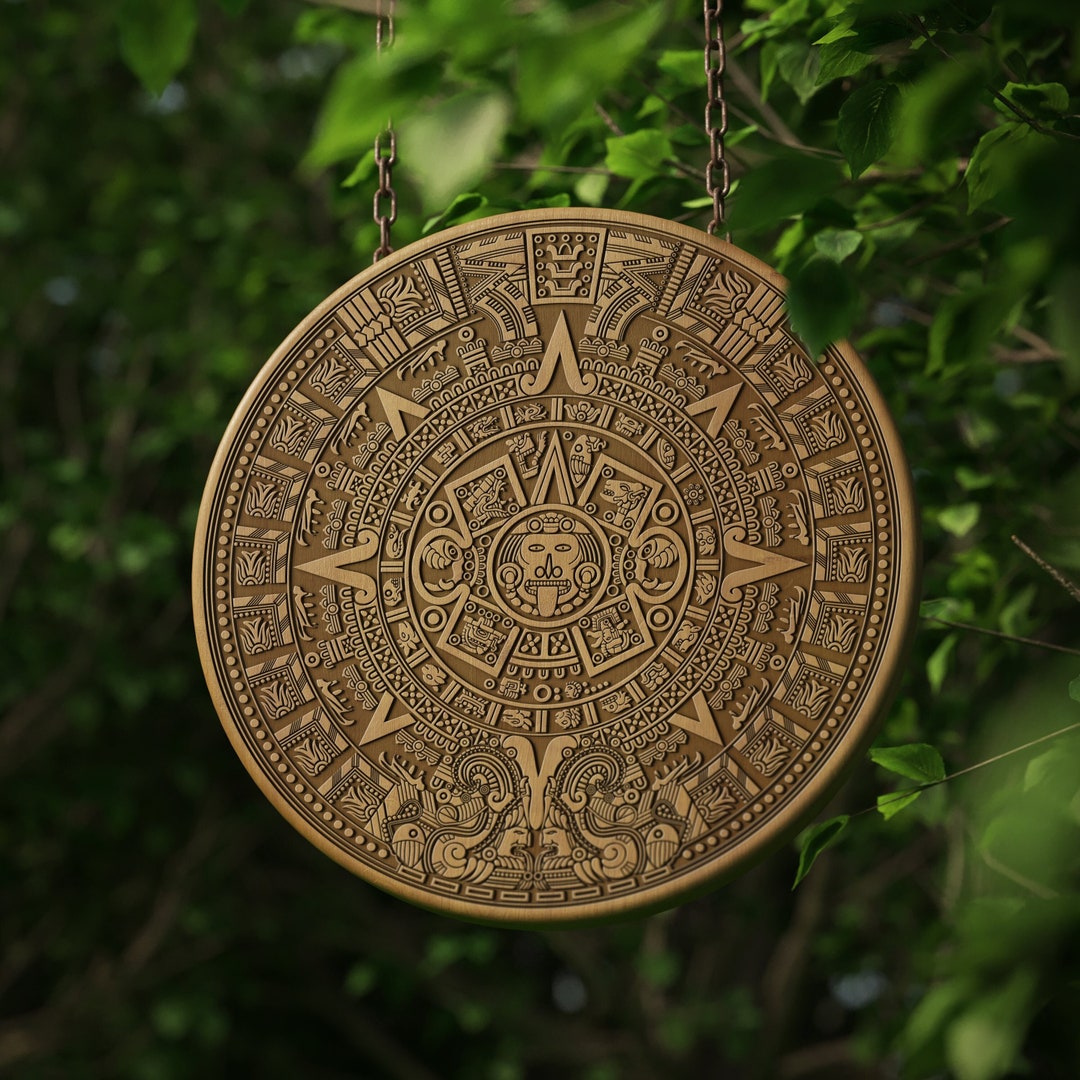 wooden-aztec-calendar-personalizable-digital-file-with-laser-etsy