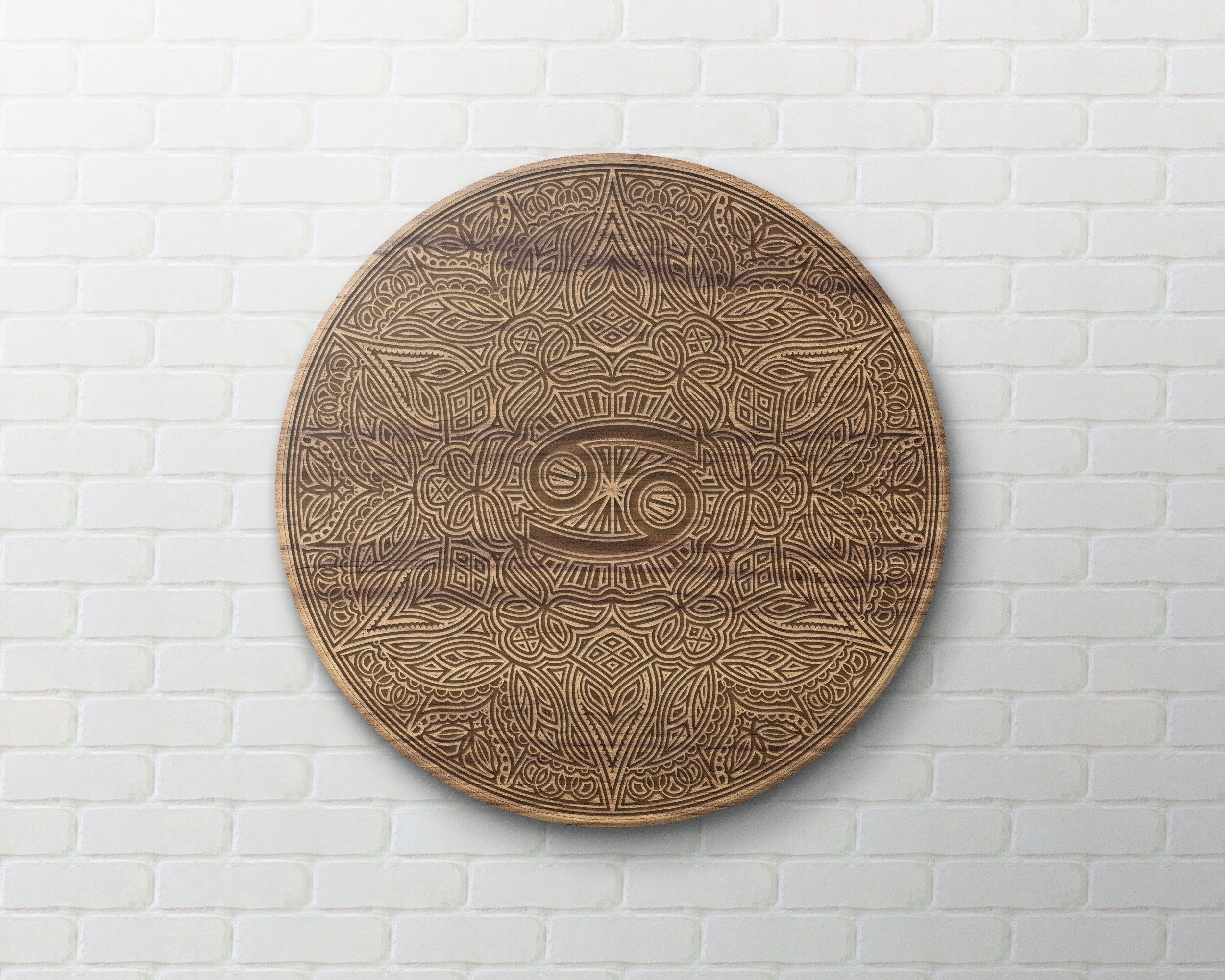 Aztec Calendar Engraved Pattern Wooden New Motif Aztec Calendar: Wood Engraving Coasters Digital File ...