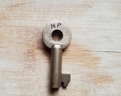 NP RAILROAD Brass SWITCH key