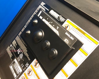 Arcade1up Owner manual holder.  Trackball Edition.  1pc vacuum formed. Peel and stick.