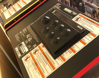 Arcade1up Owner manual holder.  Fighter Edition.  1pc vacuum formed. Peel and stick.