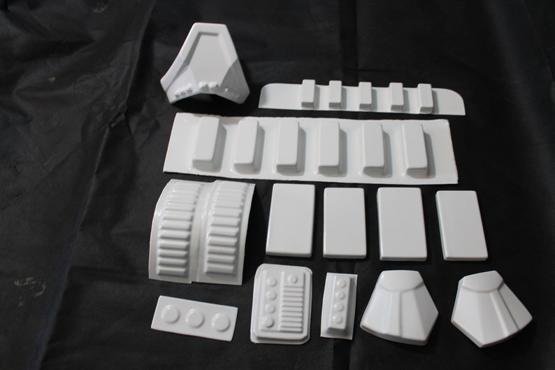 Star Wars Stormtrooper Armor kit Idealized Version Glossy ABS UV Stable. Vacuumed formed parts only. image 8