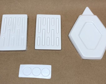 Star Wars  SandTrooper Armor parts.  Cheese Grater hand plates, Diamond Knee, 3 Button Ab