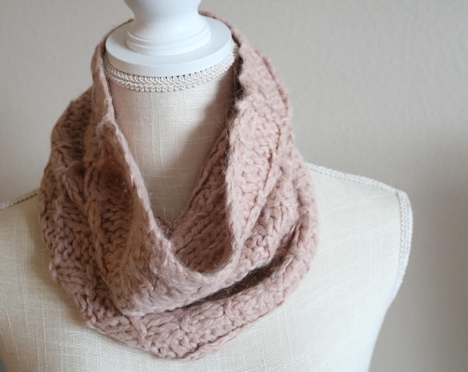 Hand Knit Alpaca Cowl