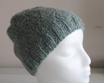 Hand Knit Baby Alpaca Beanie: Soft, Warm Winter Hat