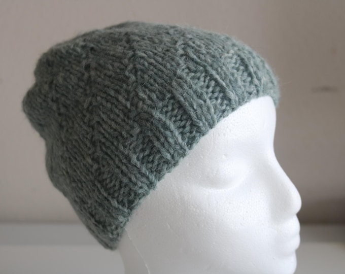 Hand Knit Baby Alpaca Beanie: Soft, Warm Winter Hat