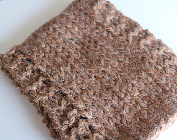 Hand Knit Alpaca Scarf