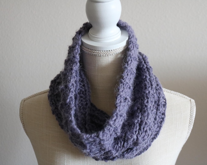 Purple Alpaca Cowl
