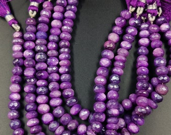 Lavender Blue Mystic Moonstone Silverite Faceted Rondelle Beads, Lavender Moonstone Silverite Gemstone Bead, Mystic Silverite Moonstone Bead