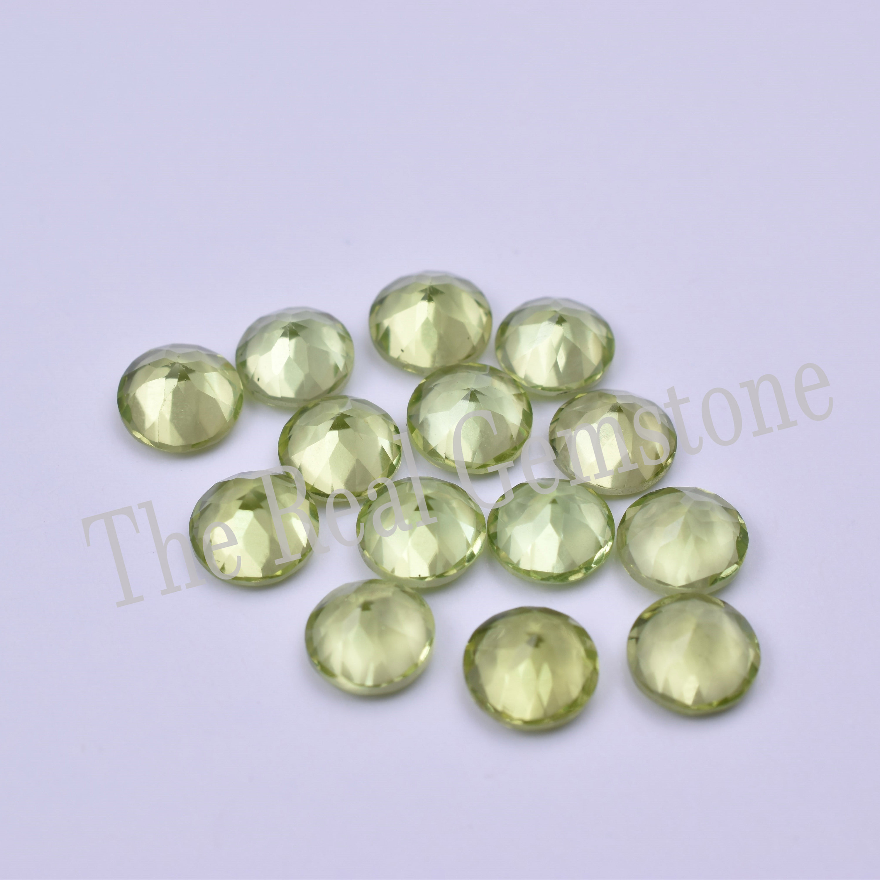 4mm Faceted Green Peridot Round Loose Beads Gemstone 15"AAA 