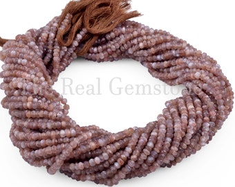 Natural Chocolate Moonstone Stone Faceted Beads Strands | Chocolate Moonstone Jewelry Making Gemstone Beads | Moonstone Beads at Wholesaler