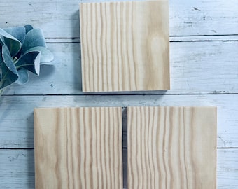 Set of 3 unfinished wood blanks / Wood for Crafting / DIY signs