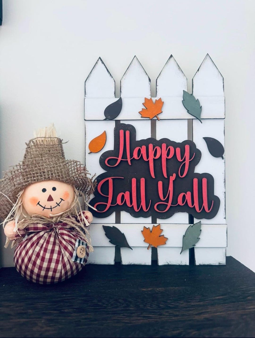 DIY Fall Picket Fence Cutout - Etsy