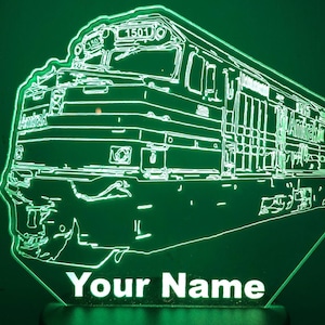 Amtrak Train LED Light, Night Light, Personalized Gift -Amtrak-1-
