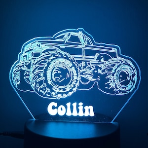 Monster Truck LED Light, Night Light, Personalized Gift -MonsterTruck-2-