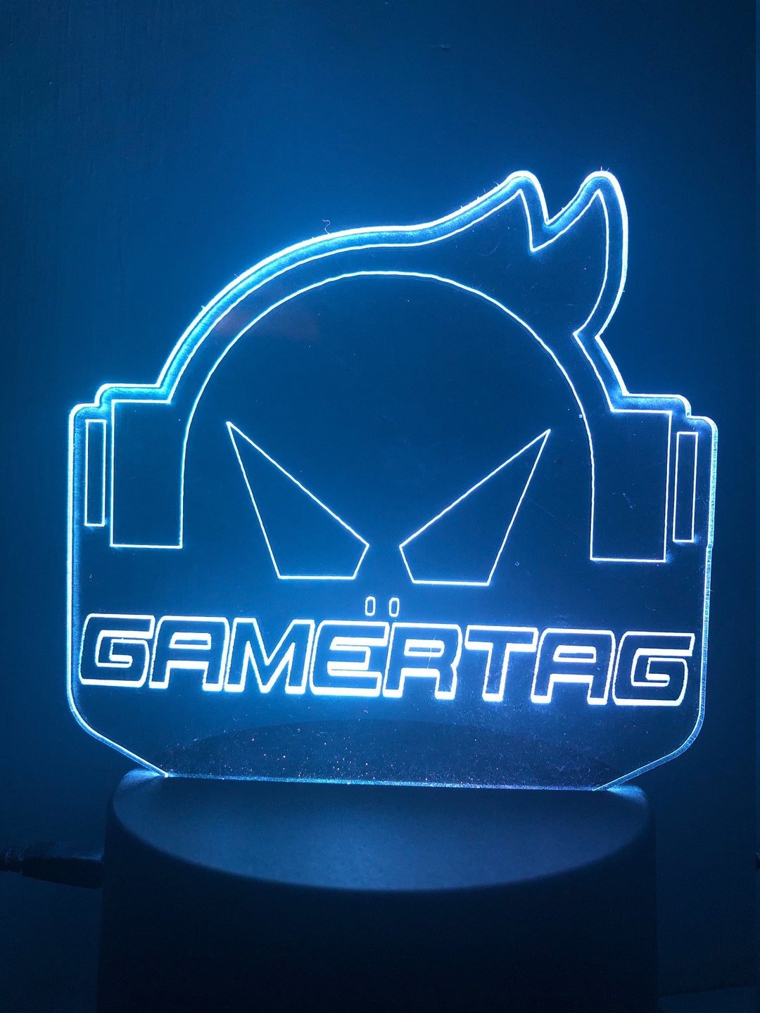 Gamertag LED Light, Night Light, Personalized Gift -led-gamer-1- - Etsy