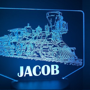 Train LED Light, Night Light, Personalized Gift -LED-Train-1-