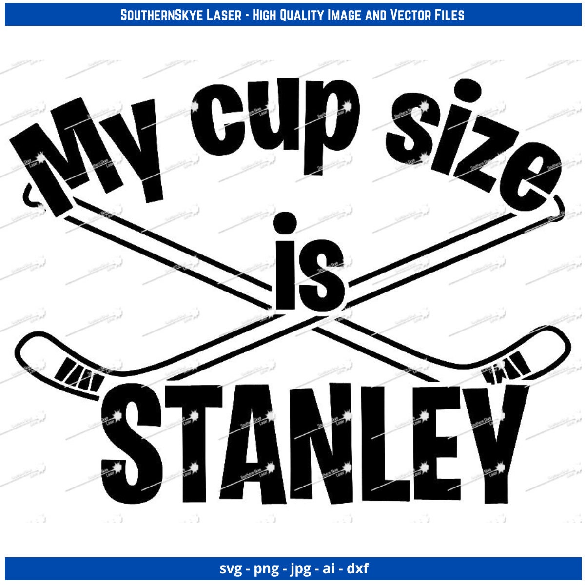My Cup Size Is Stanley - Yellow - Removable Patch
