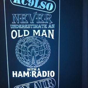 Ham Radio LED Light, Night Light, Personalized Gift -LED-HamRadio-3-