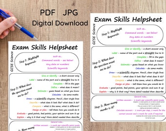 gcse exam revision etsy