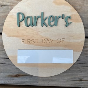 First Day of School Sign - Reusable First Day  Sign - Personalized First Day of School - Grade Sign - Last day of School Sign