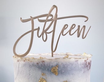 Custom Number Cake Topper: Birthday Party Decoration