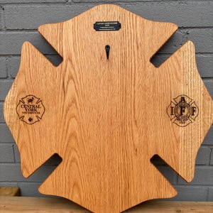 Firefighter Plaque, Helmet Hanger, Custom Helmet Plaque, Wood Helmet Hanger, Firefighter Retirement Gift