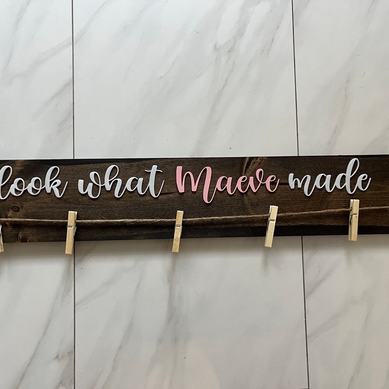 Look what i made sign etsy