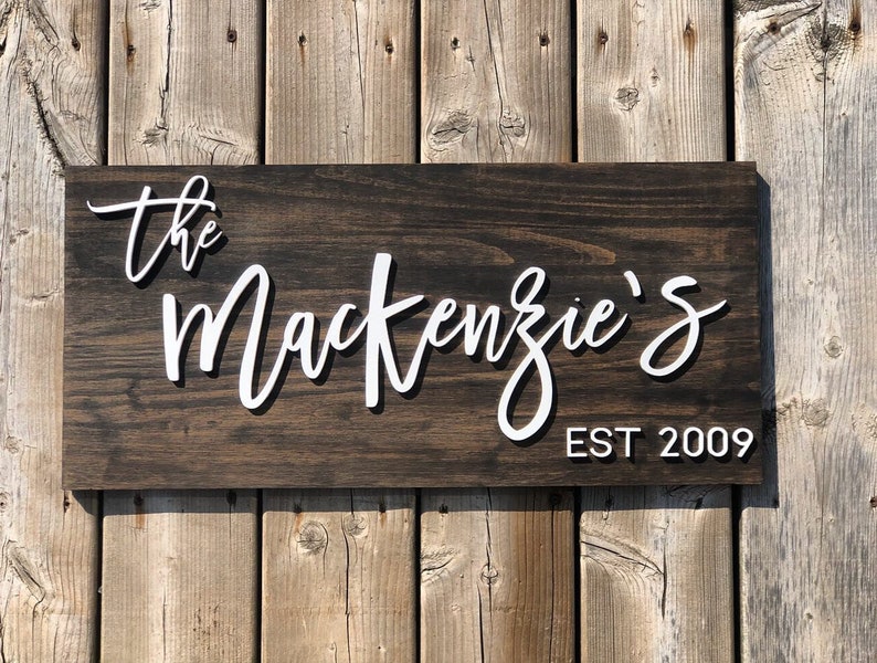 Personalized Name Sign Cottage Sign Custom Name Sign Name Plate