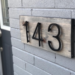House Number Sign | House Sign | Number Sign | House Number Wood Sign | Custom House Number|