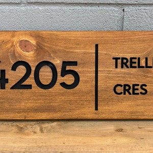 Modernes Hausnummer Schild | Strassennamen Schild | Haus Dekor | Benutzerdefinierte Hausnummer Zeichen | Außen Hausnummer