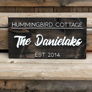 Sinal de nome personalizado | Sinal de casa de campo | Sinal de nome personalizado | Placa de identificação | Placa de casa/casa personalizada/placa de Lakehouse/placa de casa