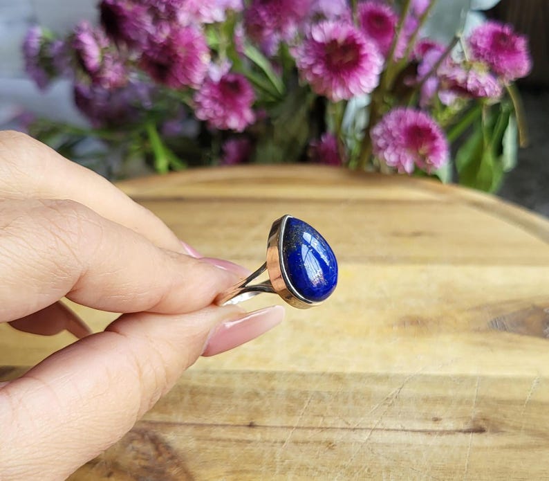 Buy 925 Sterling Silver Lapis Lazuli Ring/thanksgiving Ring/women's