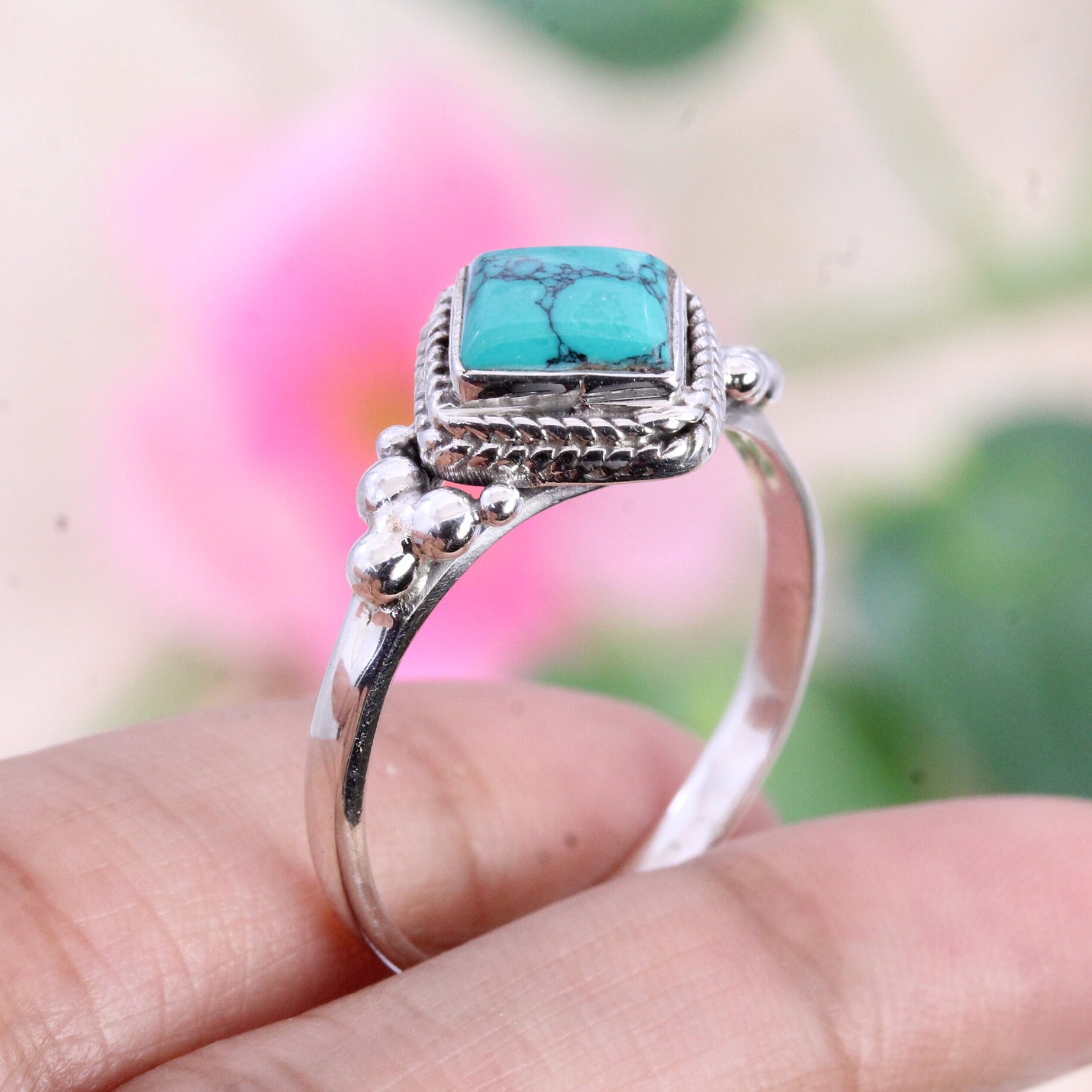 ブランド雑貨総合 Silver Ring/ Turquoise Ring/ Thanksgiving Ring/ Promise Ring アクセサリー