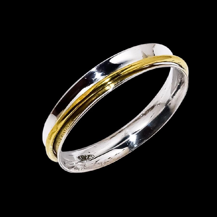 Bague toupe en argent sterlng 925, bague, bague de médtaton