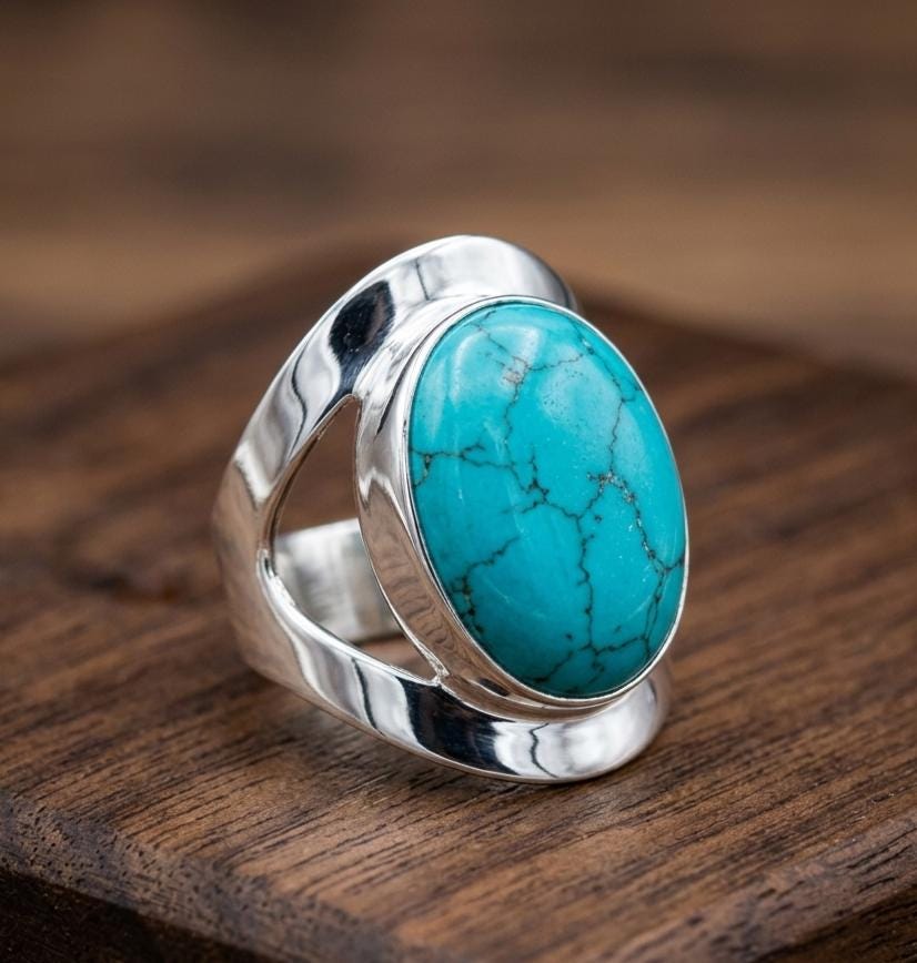 Blue stone ring - Etsy 日本