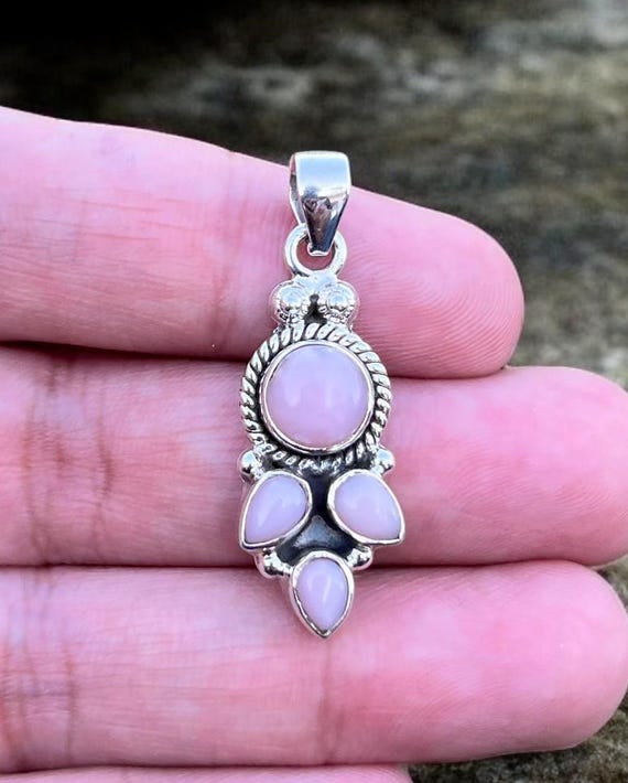 シルバー925 ピンクオーバルペンダント ピンクオパールペンダントトップ（シルバー925） - 埼玉県吉川市の