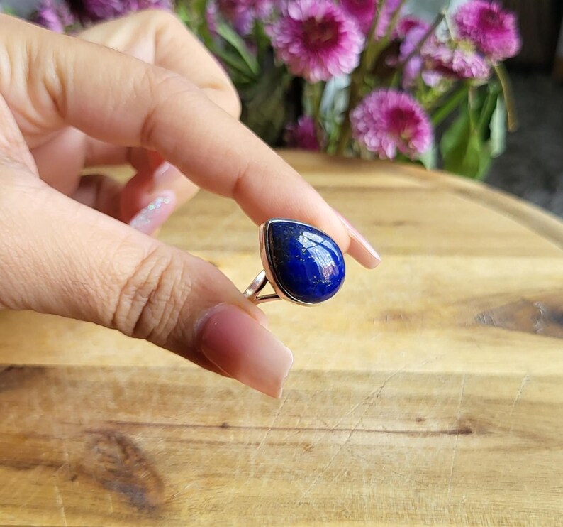 Buy 925 Sterling Silver Lapis Lazuli Ring/thanksgiving Ring/women's