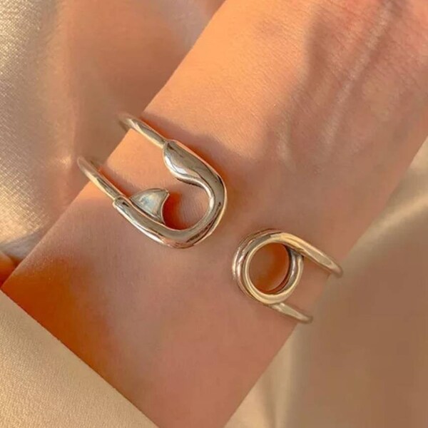 Safety Pin Bangle Etsy