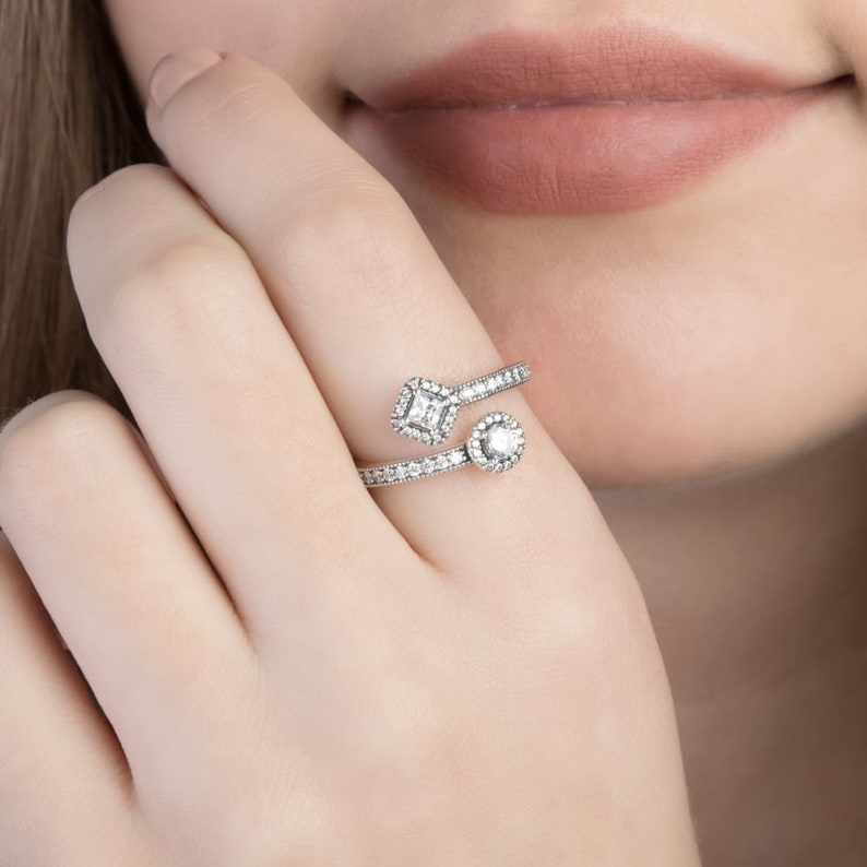 Pandora S925 ALE Abstract Elegant Ring Size 50 52 54 56 Etsy