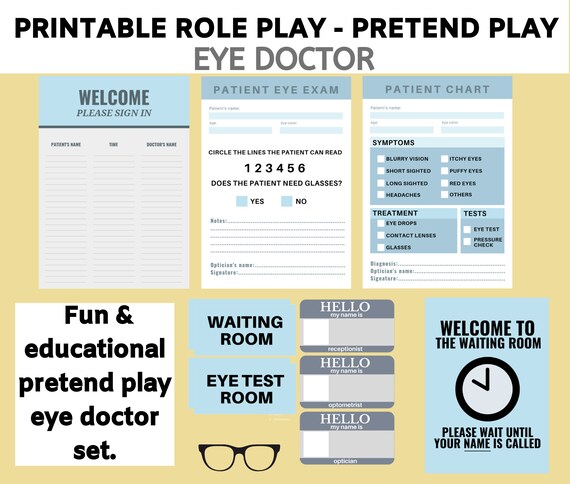 eye doctor play set
