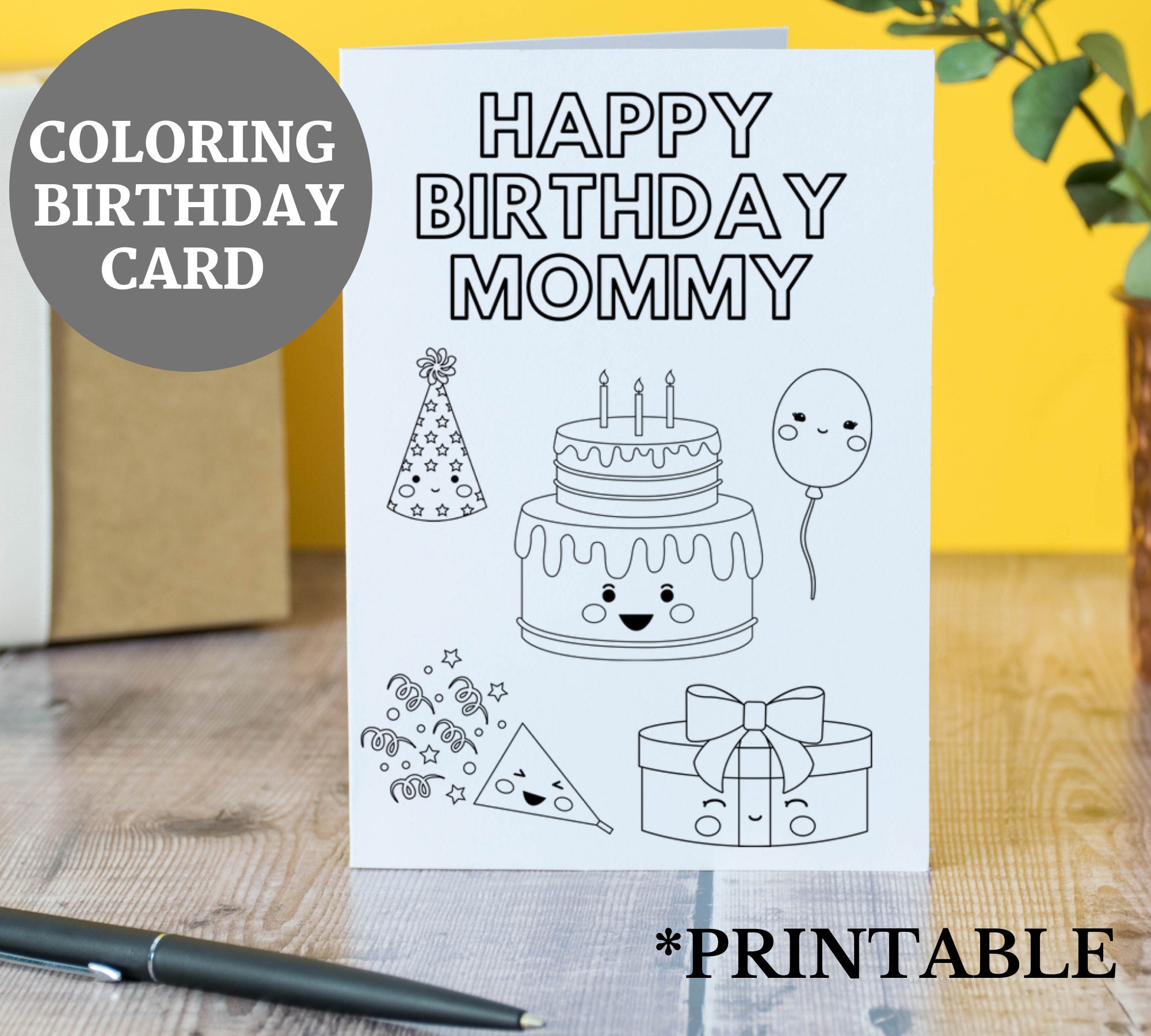 mom birthday card birthday card for mom from kids gift for etsy