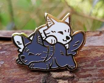 Wolf Tiny Chongus Pile - Hard Enamel Pin