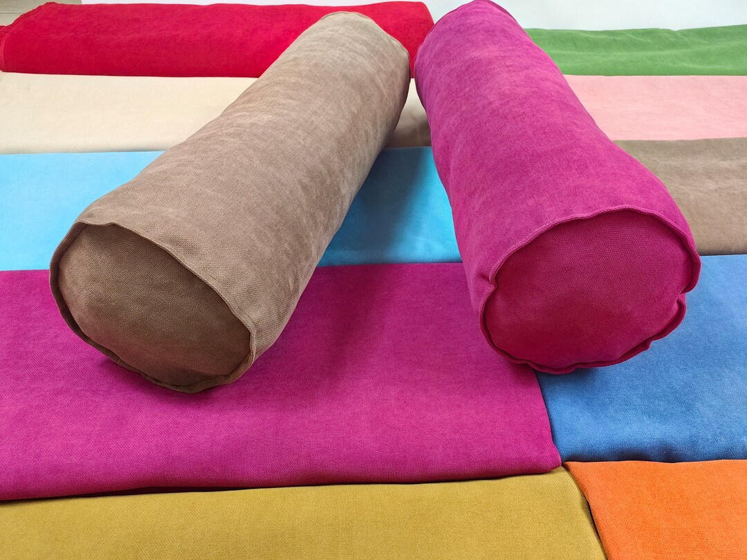 Bolster Pillow Cover, Solid Pillow Cover, Colorful Pillow Cover
