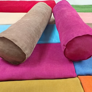 Bolster Pillow Cover, Solid Pillow Cover, Colorful Pillow Cover, Bolster Cover, Throw Pillow Cover, Cylinder Pillow Cover, Pillow Case
