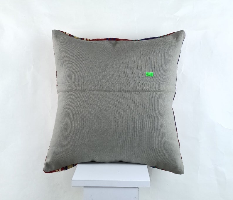 Kilim Cushion Cover A1448 Decorative Throw Pillow 18x18 Pillow Cover Bohemian Kilim Pillow Handmade Kilim Lumbar Sofa Aztec Pillow