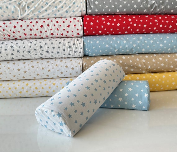 Cotton Fabric Half Moon Pillow Cover Custom Made Half Moon Bolster