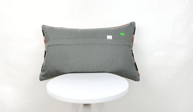 12x20 Kilim Pillow Cover Accent Throw Pillow Vintage Kilim Pillow Floor Cushion Cover E556 Bohemian Sham Cover Handwoven Kilim Lumbar