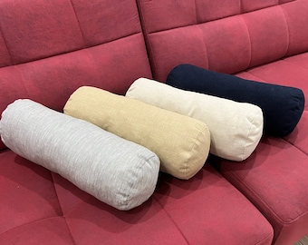 Pure Linen, Linen Bolster Cover, Any Size Bolster Cover, Linen Bolster, Natural Pillow, Natural Pillow Cover, Roll Pillow, Linen Cushion