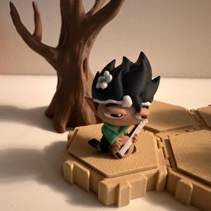 Halfling Bard Miniature | SuperPrints DnD Mini | PLA Matte 3D Printed | Tabletop RPG Figure | Fantasy Bard with Lute | Dungeons and Dragons